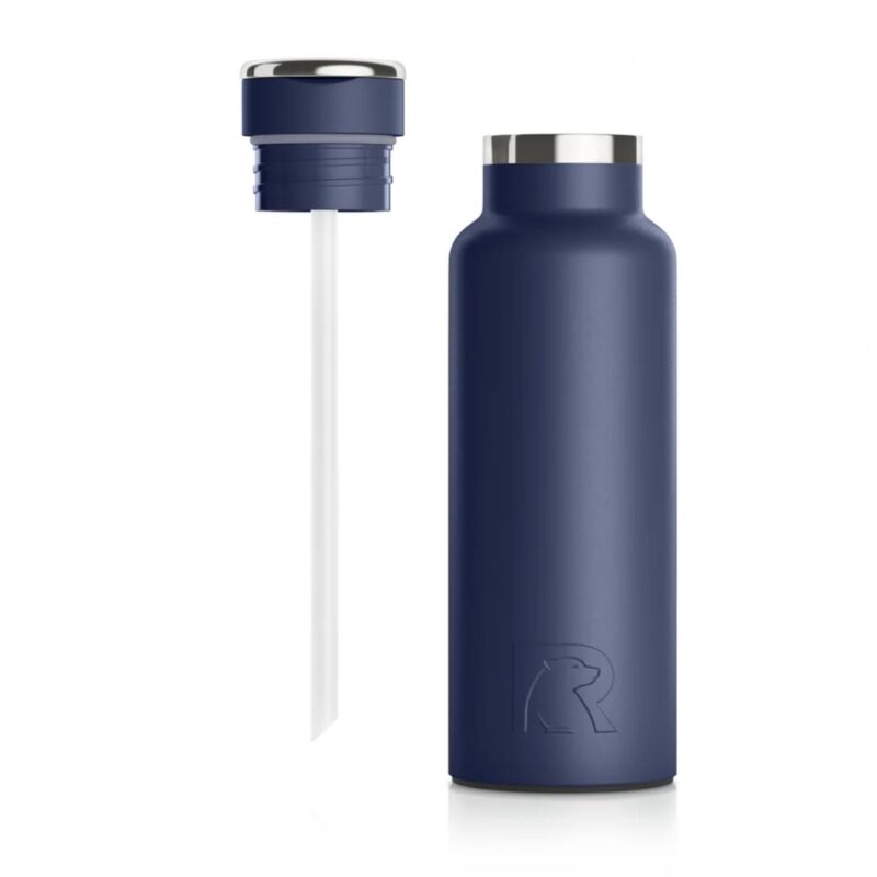 Custom 16 oz RTIC® Leak-Resistant Ceramic Lined Journey Water Bottle w/ Straw Lid - 1