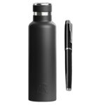 Custom 20 oz RTIC® Leak-Resistant Water Bottle & Chrome Trim Pen Gift Set - 1