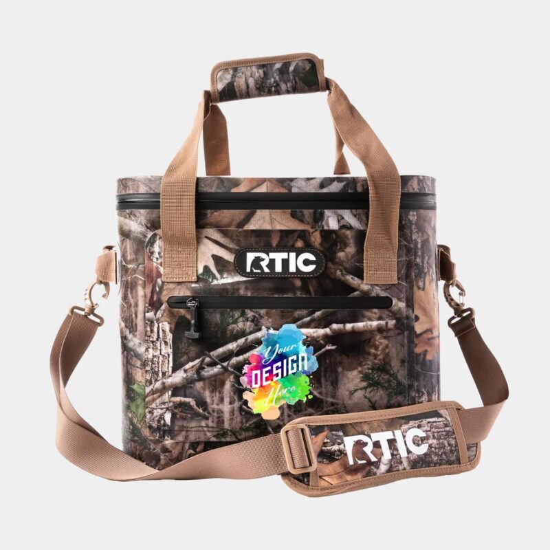 Custom 30-Can RTIC® Soft Pack Insulated Kanati Camo Cooler Bag 15.5" x 12.75"