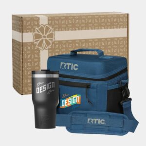 Custom 30 oz RTIC® Essential Tumbler & 8-Can Soft Pack Cooler Gift Set