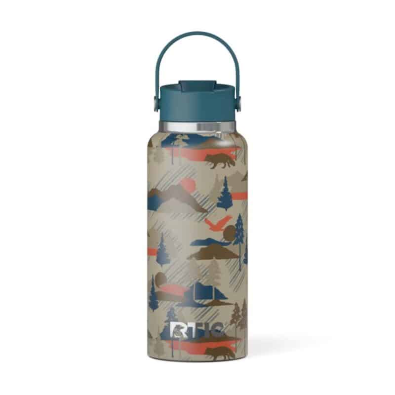 Custom 32 oz RTIC® Wild Flavored Stainless Steel Ceramic Lined Outback Water Bottle - 6