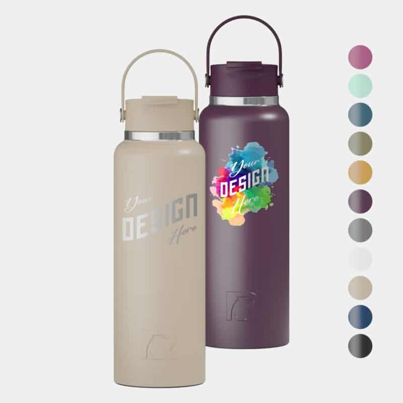 Custom 40 oz RTIC® Stainless Steel Vacuum Insulated Water Bottle