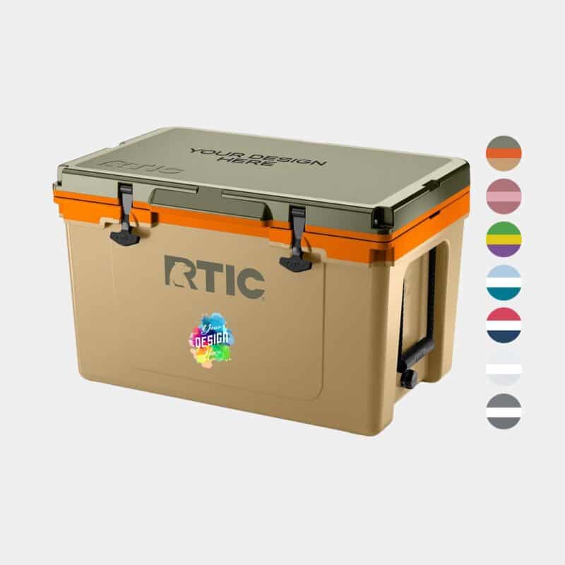 Custom 52 QT RTIC® Ultra-Light Insulated Hard Cooler Ice Chest 27.25" x 17"