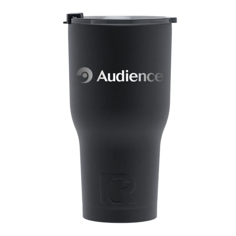 Custom Engraved RTIC 20 Oz. Black Stainless Steel Tumblers
