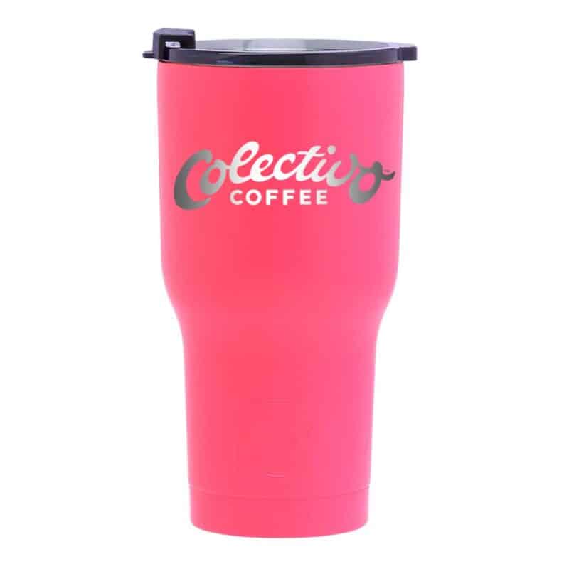 Custom Engraved RTIC 20 Oz. Pink Stainless Steel Tumblers