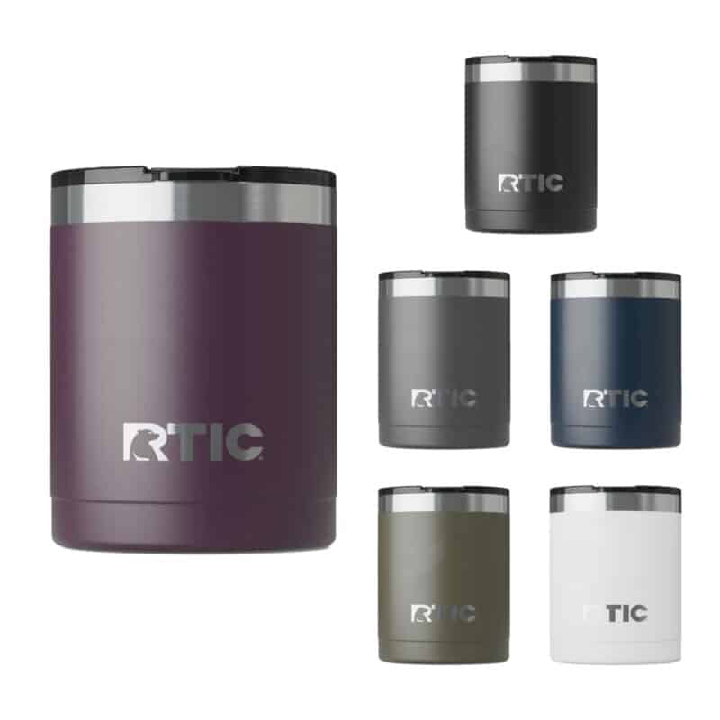 Custom RTIC 12oz Stainless Steel Ceramic-Lined Lowball Tumblers - 1