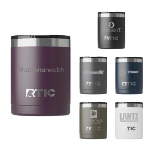 Custom RTIC 12oz Stainless Steel Ceramic-Lined Lowball Tumblers