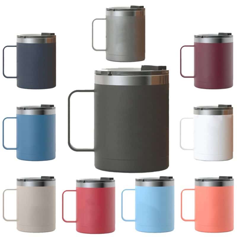 Custom RTIC 12oz Stainless Steel Ringed Coffee Mugs - 1