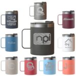 Custom RTIC 12oz Stainless Steel Ringed Coffee Mugs
