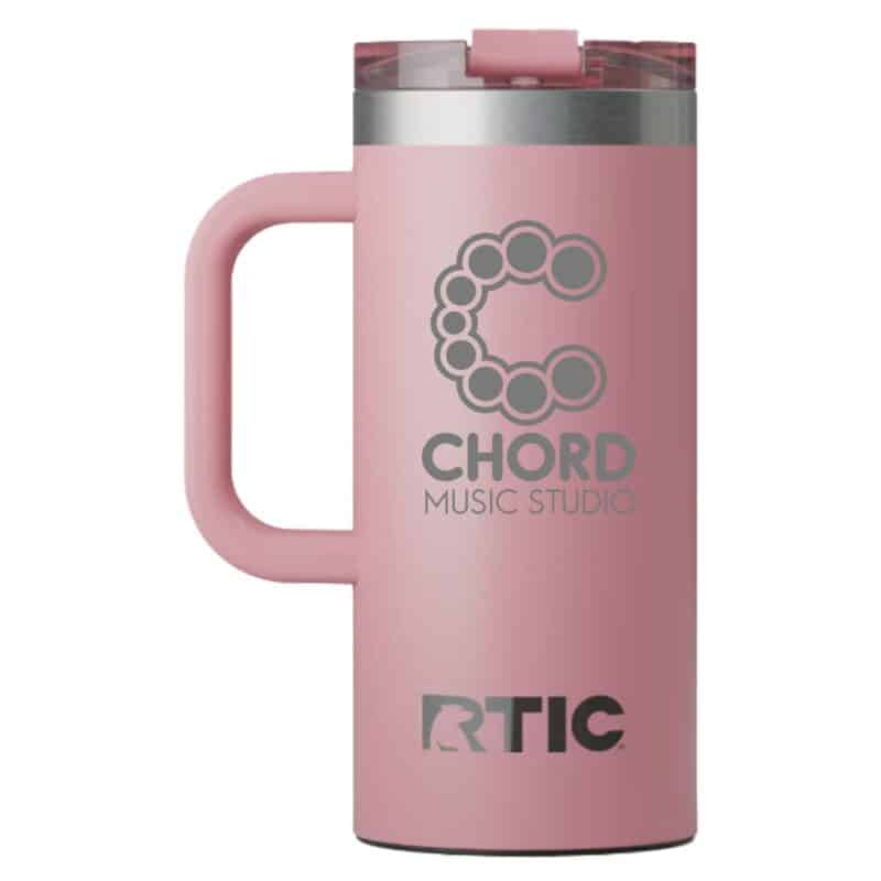 Custom RTIC 16oz Ringed Stainless Steel Ceramic Lined Travel Mug - 6