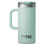 Custom RTIC 16oz Ringed Stainless Steel Ceramic Lined Travel Mug - 9