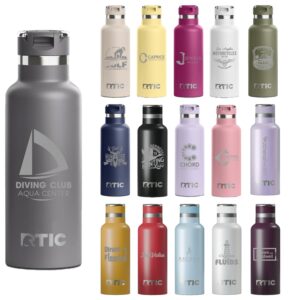 Custom RTIC 16oz Stainless Steel Ceramic-Lined Journey Water Bottles