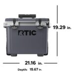 Custom RTIC 22 qt Ultra Light Cooler with Wheels - 1