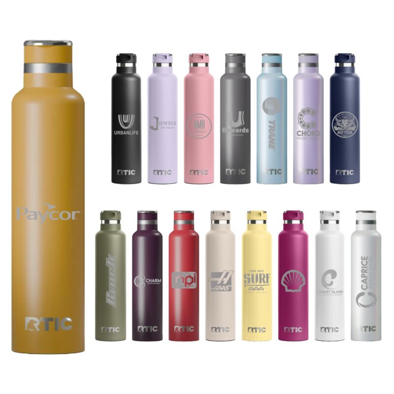 Custom RTIC 26oz Stainless Steel Ceramic-Lined Journey Water Bottles