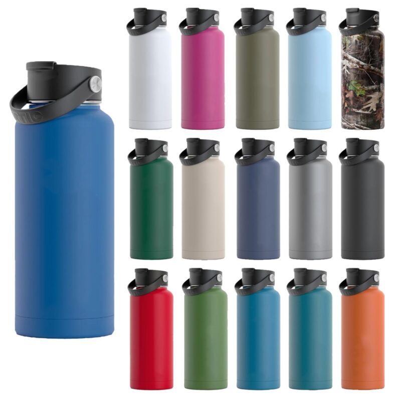 Custom RTIC 32oz Ringed Stainless Steel Bottles - 1
