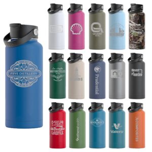 Custom RTIC 32oz Ringed Stainless Steel Bottles