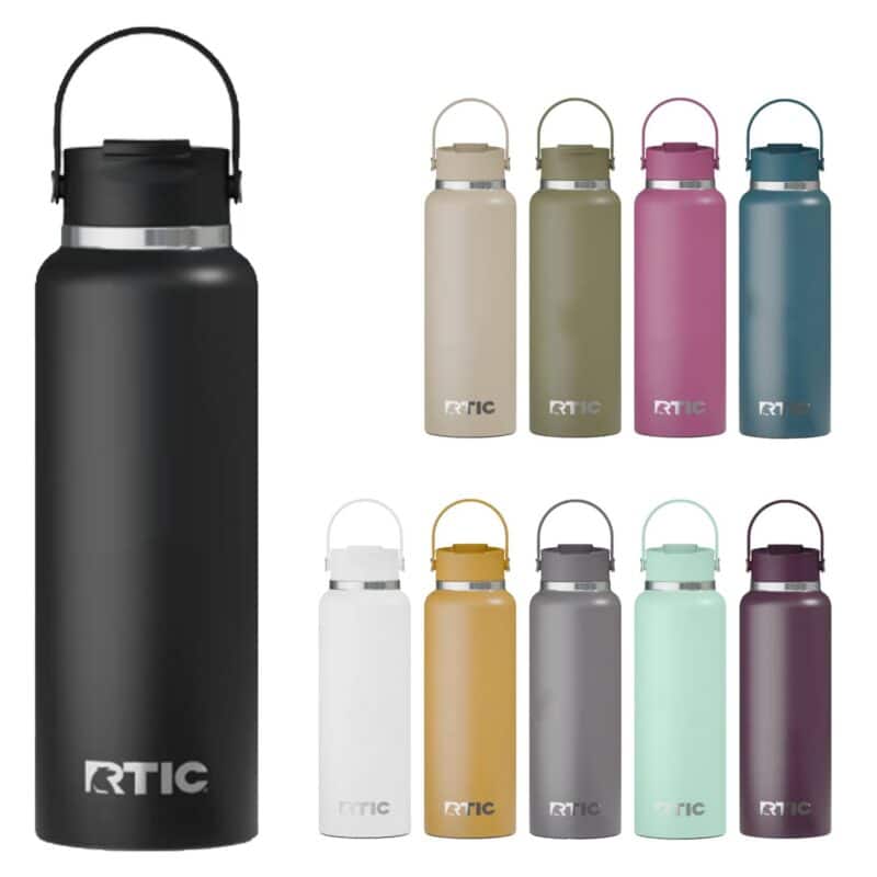 Custom RTIC 40oz Ceramic Lined Stainless Steel Outback Bottles - 1