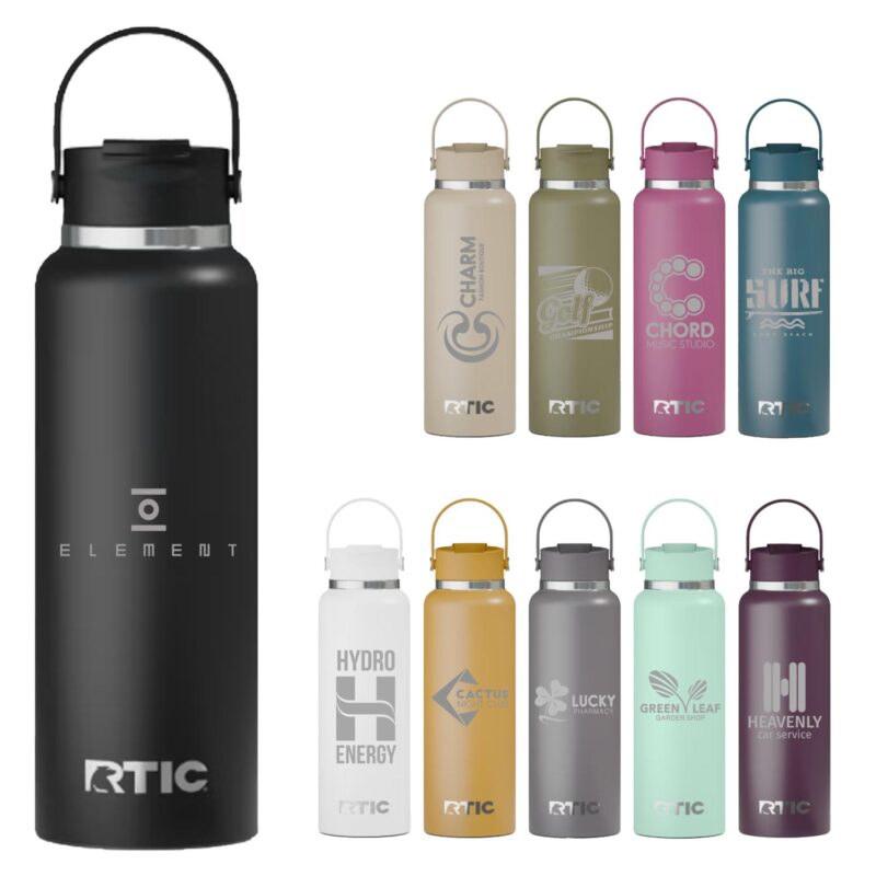 Custom RTIC 40oz Ceramic Lined Stainless Steel Outback Bottles