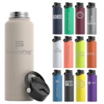 Custom RTIC 40oz Ringed Stainless Steel Bottles