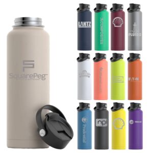 Custom RTIC 40oz Ringed Stainless Steel Bottles