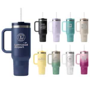 Custom RTIC 40oz Stainless Steel Road Trip Tumbler