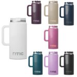 Custom RTIC 64oz Ringed Stainless Steel Ceramic Lined Travel Mug - 1