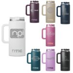 Custom RTIC 64oz Ringed Stainless Steel Ceramic Lined Travel Mug