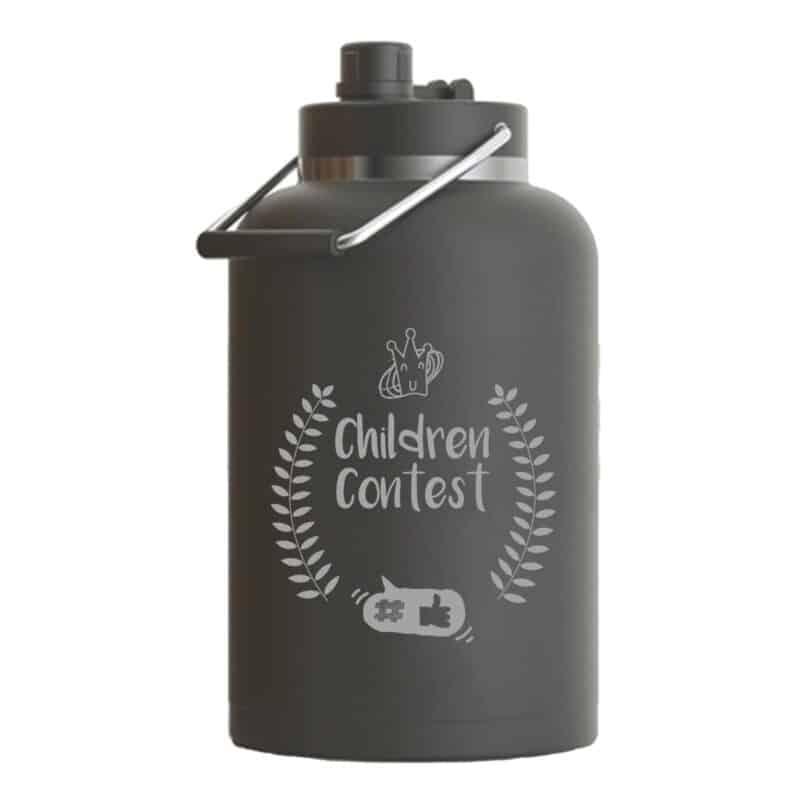 Custom RTIC One Gallon Ringed Stainless Steel Jug - 2