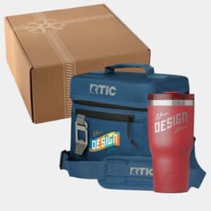 Custom RTIC® 20 oz Tumbler & 8-Can Soft Pack Executive Gift Box Set
