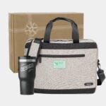 Custom RTIC® Essential Tumbler & RejuVe® X-Pak Business Laptop Bag Gift Set