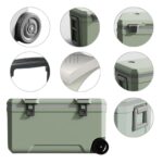 Custom RTIC® 52-Quart Ultra-Lightweight Wheeled Hard Cooler with Insulation - 1