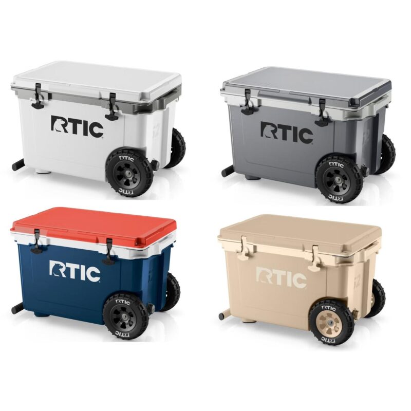 Custom RTIC® 52 QT Ultra-Light Wheeled Cooler