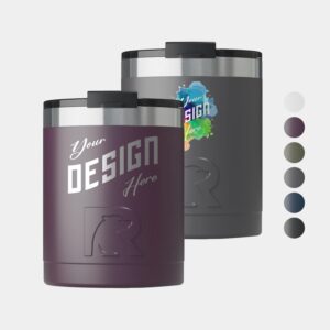 Custom 12 Oz RTIC® Stainless Steel Ceramic Lined Essential Lowball Tumbler