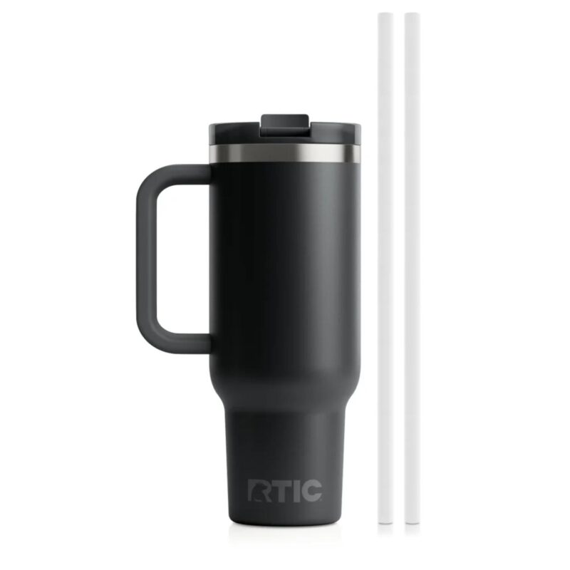 Custom 40 oz RTIC® Leak-Resistant Ceramic Lined 3-in-1 Lid Road Trip Tumbler - 2