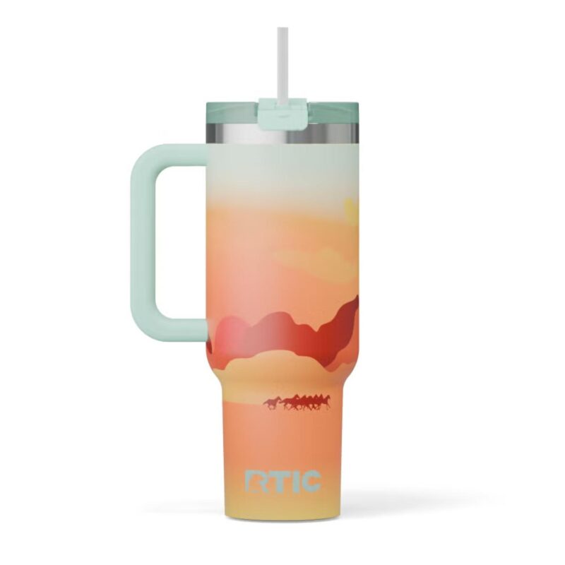 Custom Sunny Summer 40 oz RTIC® Road Trip Tumbler with Handle - 8