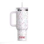 Custom Sunny Summer 40 oz RTIC® Road Trip Tumbler with Handle - 9