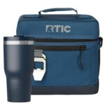 Custom 30 oz RTIC® Essential Tumbler & 8-Can Soft Pack Cooler Gift Set - 7