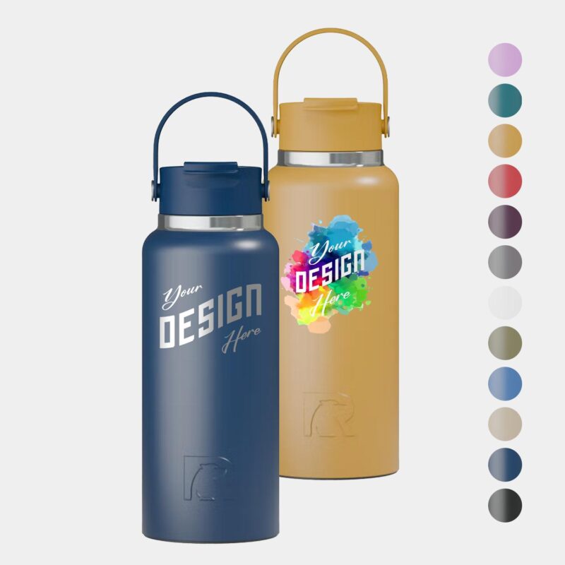Custom 32 oz RTIC® Stainless Steel Vacuum Insulated Outback Water Bottle
