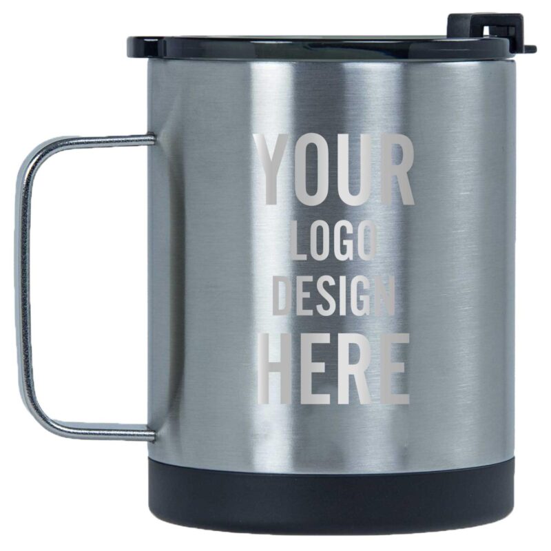 Custom Personalized Laser Engraved RTIC 12 oz Coffee Cup - Stainless-Closeout - 2
