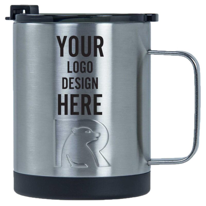 Personalized-Laser-Engraved-RTIC-12-oz-Coffee-Cup-Stainless-Closeout-RTIC-12C-SS Custom Personalized Laser Engraved RTIC 12 oz Coffee Cup - Stainless-Closeout