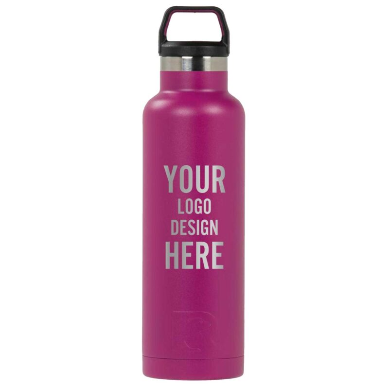 Personalized-Laser-Engraved-RTIC-20-oz-Water-Bottle-Powder-Coated-Closeout-RTIC-20WB-P Custom Personalized Laser Engraved RTIC 20 oz Water Bottle - Powder Coated-Closeout
