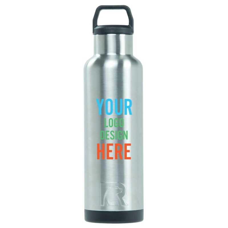 Custom Personalized Laser Engraved RTIC 20 oz Water Bottle - Stainless Closeout - 4