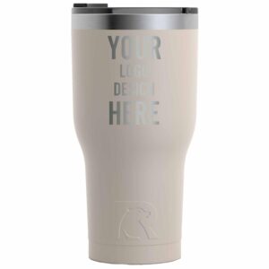 Custom Personalized Laser Engraved RTIC 30 oz Insulated Tumbler - Powder Coated- Closeout