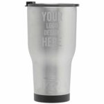 Custom Personalized Laser Engraved RTIC 30 oz Insulated Tumbler - Stainless - Closeout - 3