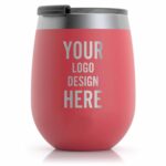 Custom Personalized RTIC 10 oz Wine Tumbler - Powder Coated - Closeout - 2