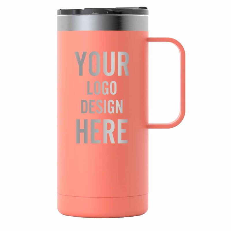 Custom RTIC 16 oz Travel Coffee Cup - Powder Coated- Closeout - 4