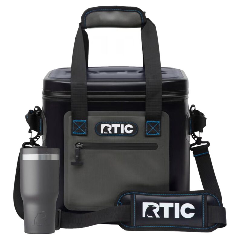 Custom RTIC® Soft Pack Cooler Bag & Insulated Tumbler Gift Set - 7