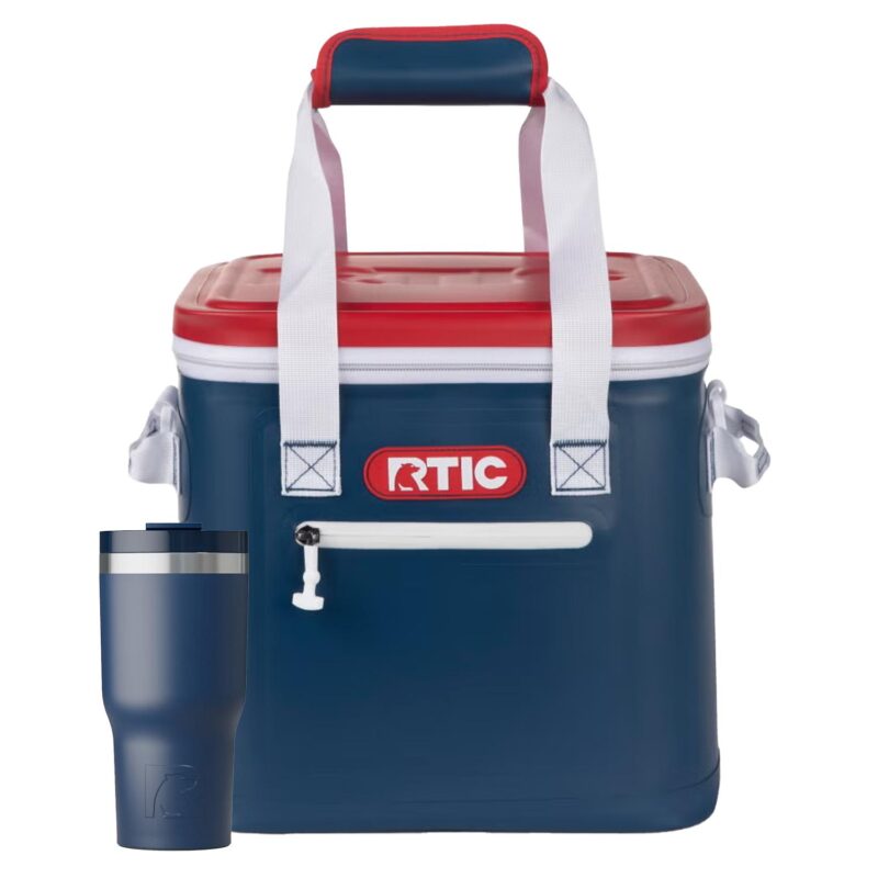 Custom RTIC® Soft Pack Cooler Bag & Insulated Tumbler Gift Set - 8