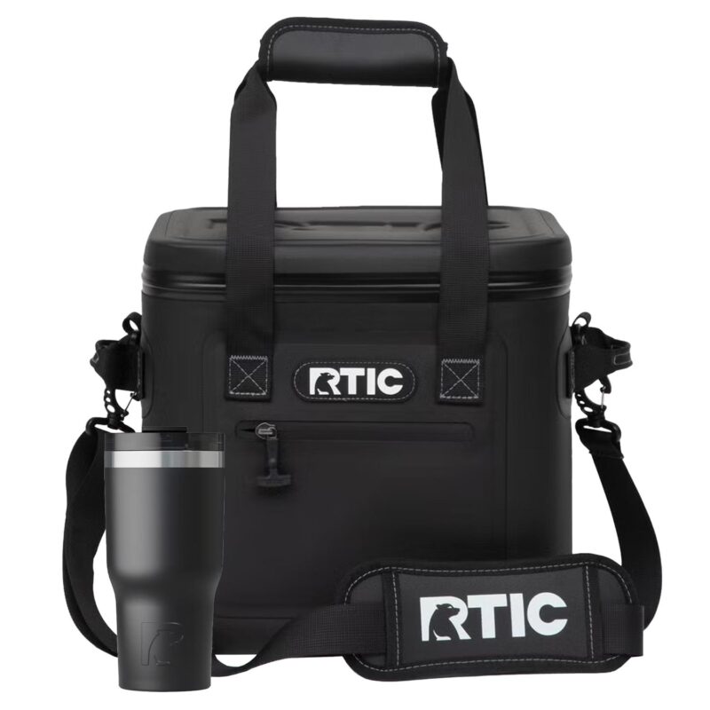 Custom RTIC® Soft Pack Cooler Bag & Insulated Tumbler Gift Set - 9