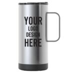 Custom Rtic 16 Oz Travel Coffee Cup - Stainless Closeout - 1